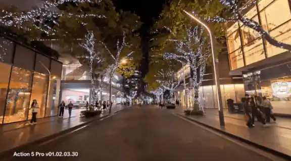 大疆Osmo Action 5 Pro：4K/60fps超级夜景表现全面升级!