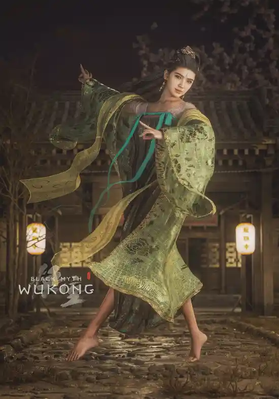 《黑神话》新登场：可爱俏皮的裸足小狐狸萍萍3D模型惊艳亮相