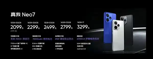 真我Neo7震撼发布：7000mAh泰坦电池搭载，续航能力无敌！