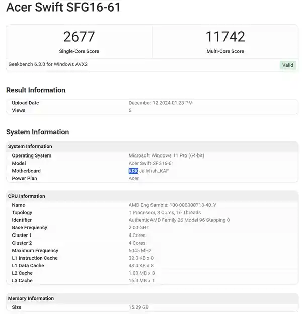 全新AMD Krackan Point锐龙AI 7 350横空出世：性能超越Ultra 7 258V