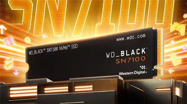 西数最新黑盘SN7100 NVMe SSD发布：速度飙升至7250MB/s