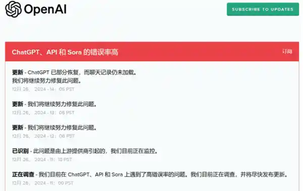 ChatGPT崩溃背后的真相：开放AI揭示上游提供商引发的技术难题
