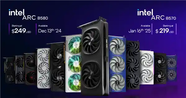 Intel锐炫B580/B570显卡震撼发布：性能飙升惊人12.5倍