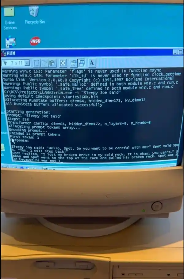 奔腾2 CPU+128MB内存：Llama大模型惊艳亮相，速度超乎想象！