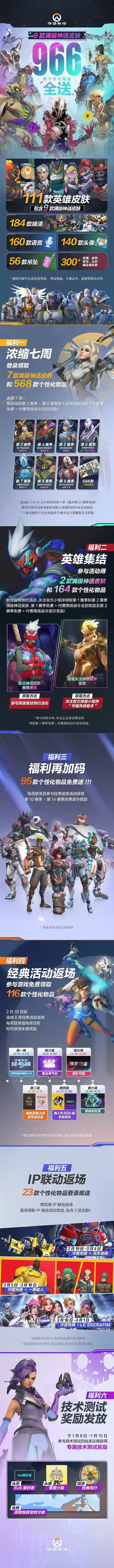 国服回归狂欢！9款满级神话皮肤+966款物品免费送！