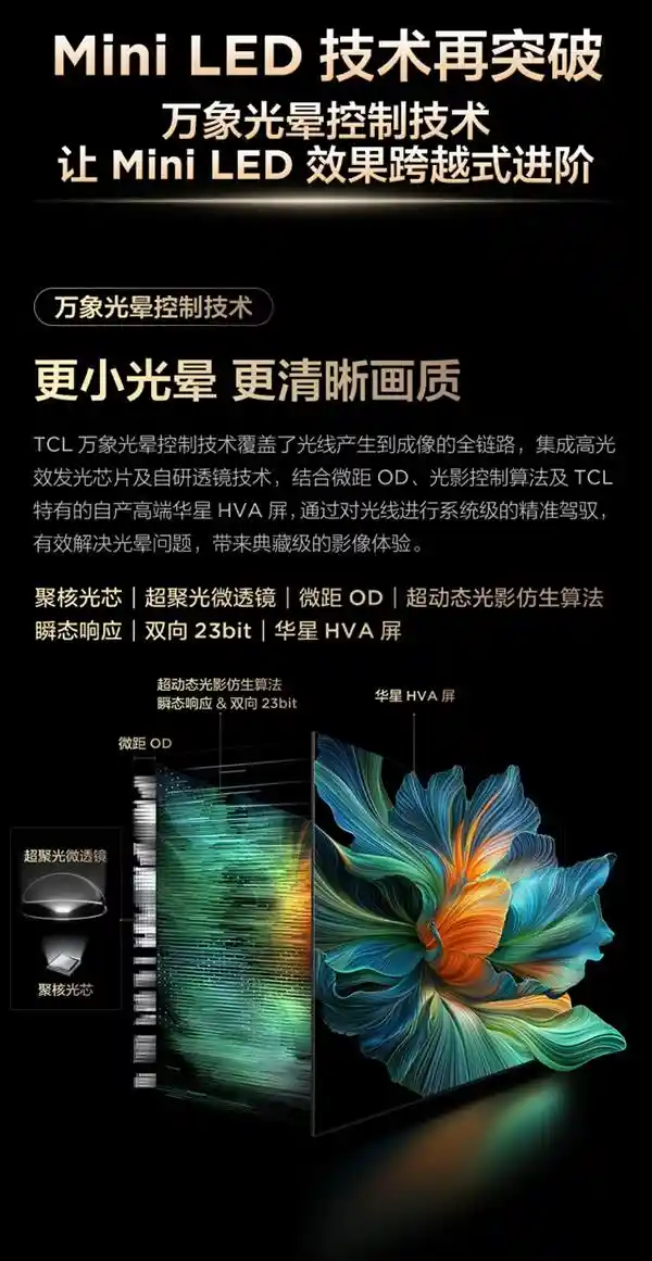 迎接电视新时代：Mini LED一区顶多区技术引领万象分区革新