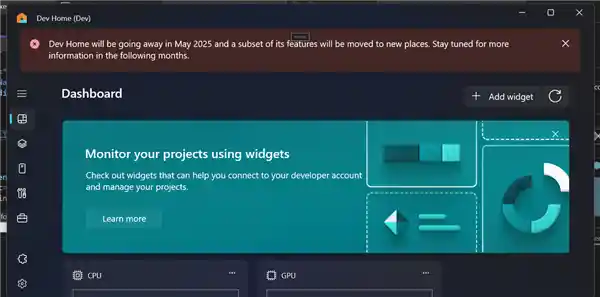 Win11 Dev Home或将在5月正式下线？
