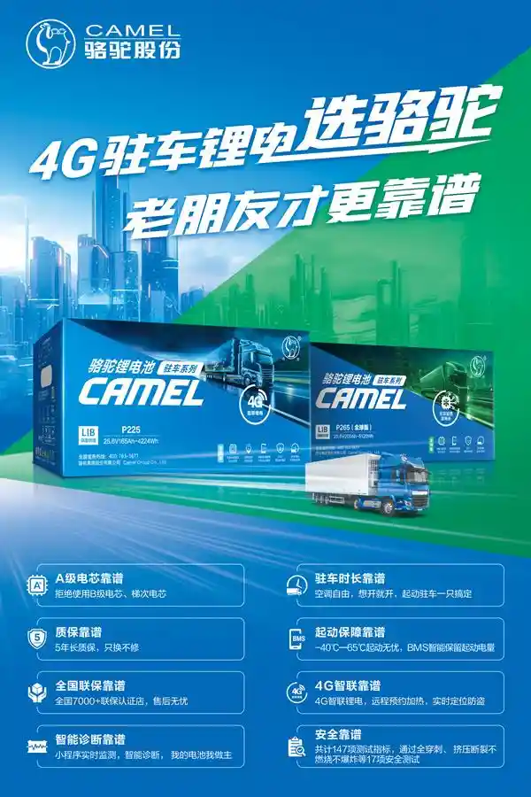 骆驼驻车锂电三代新品发布：老朋友更靠谱，全新升级助您畅行无忧！
