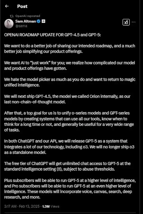 OpenAI CEO奥特曼揭示心声：每日深夜担忧DeepSeek超越，GPT-5免费畅用不设限