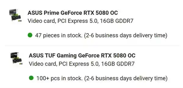 零售商抢先囤积147块RTX 5080：神秘用途引猜测