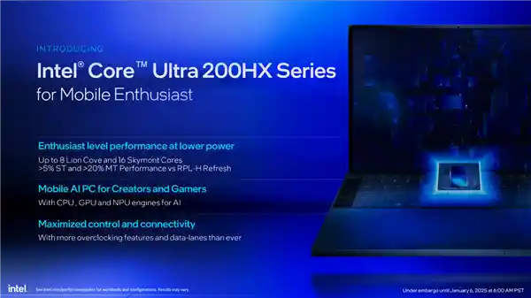 Intel酷睿Ultra 9 275HX性能大揭秘！单核表现略逊i9-14900HX